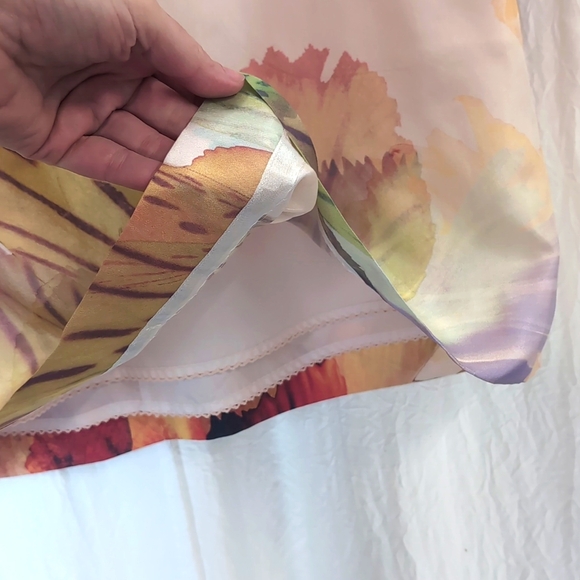 Leifsdottir Floral Print Silk Dress size 10 - Picture 6 of 10